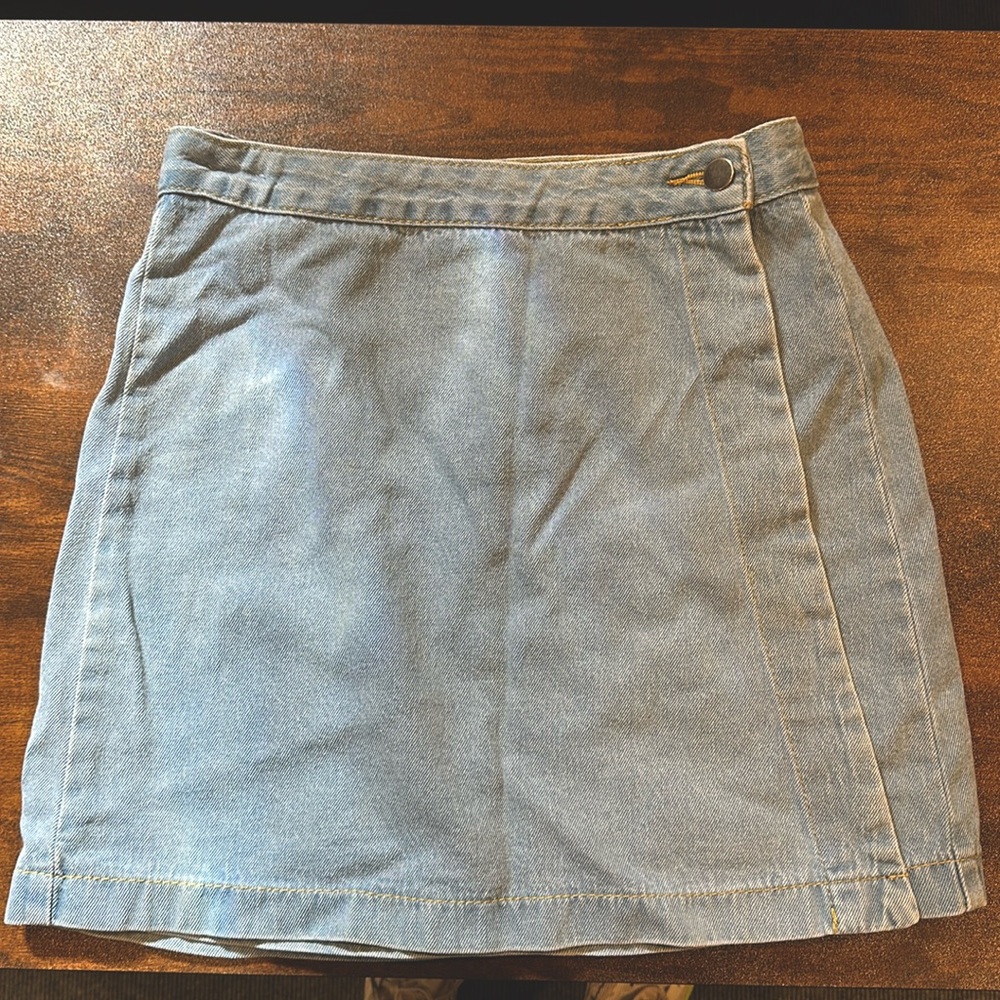 Forever 21 wrap Jean skirt.